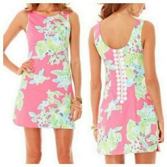 Lilly Pulitzer Dresses & Skirts - NWT Lilly Pulitzer Pink Lemonade Delia Shift Dress